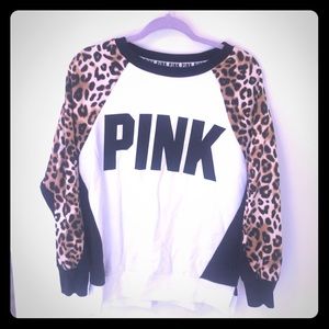 PINK cheetah sweatshirt